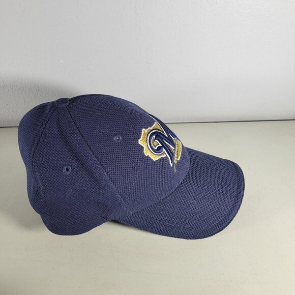 Milwaukee Brewers Hat Cap Unitfit Size Med/L Blue Yellow - Picture 2 of 6